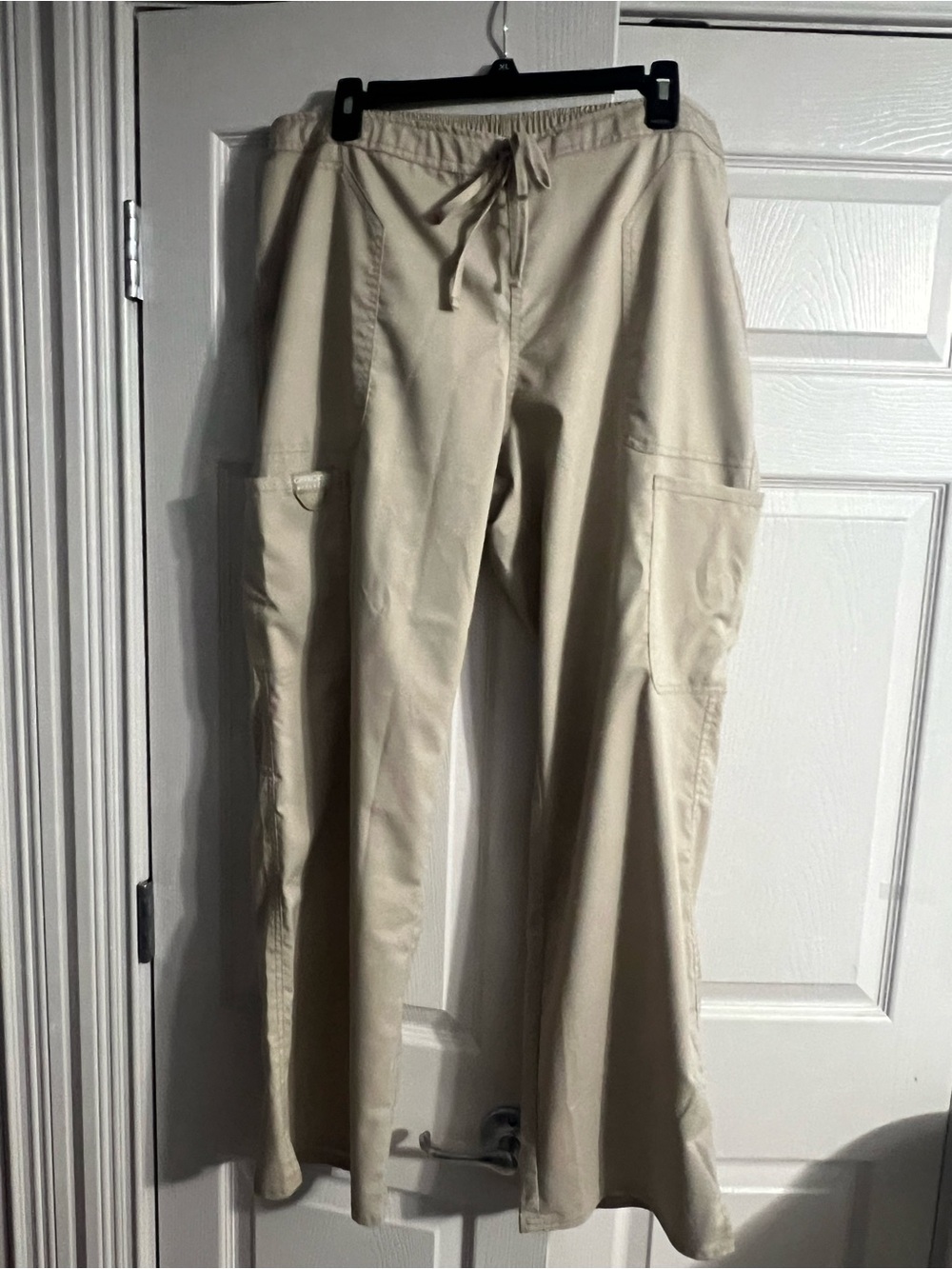 Cherokee scrub Beige Drawstring Cargo Pants